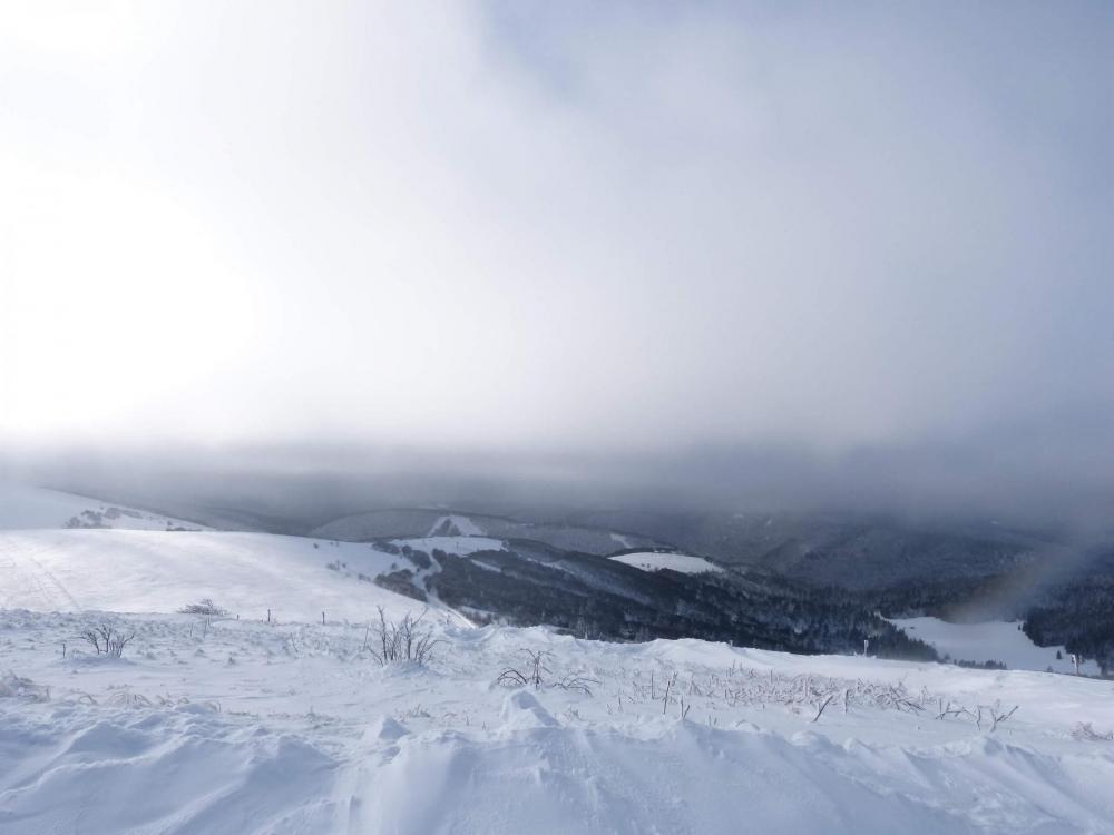 Vue vers les pistes de la Bresse Hohneck, elle ne durera pas longtemps !