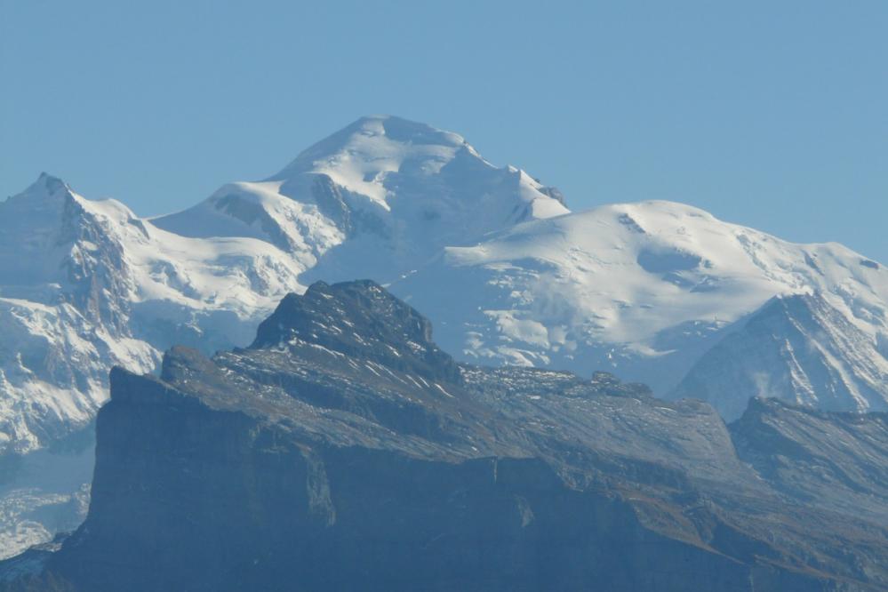 Le Mont Blanc depuis le col de Joux Plane