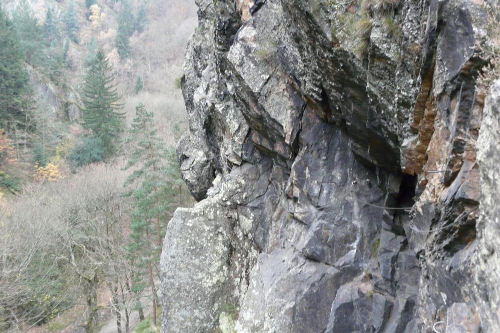 Première traversée dans la via de Planfoy