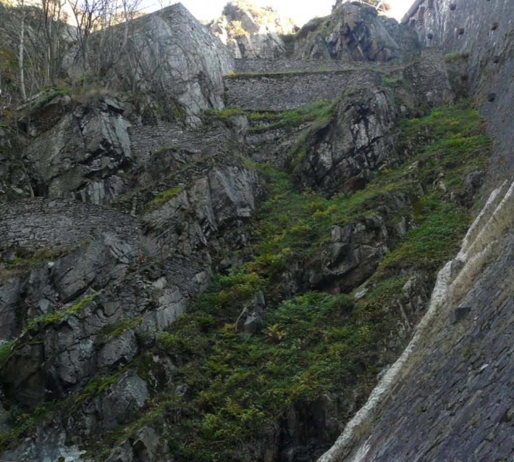 La montée au barrage