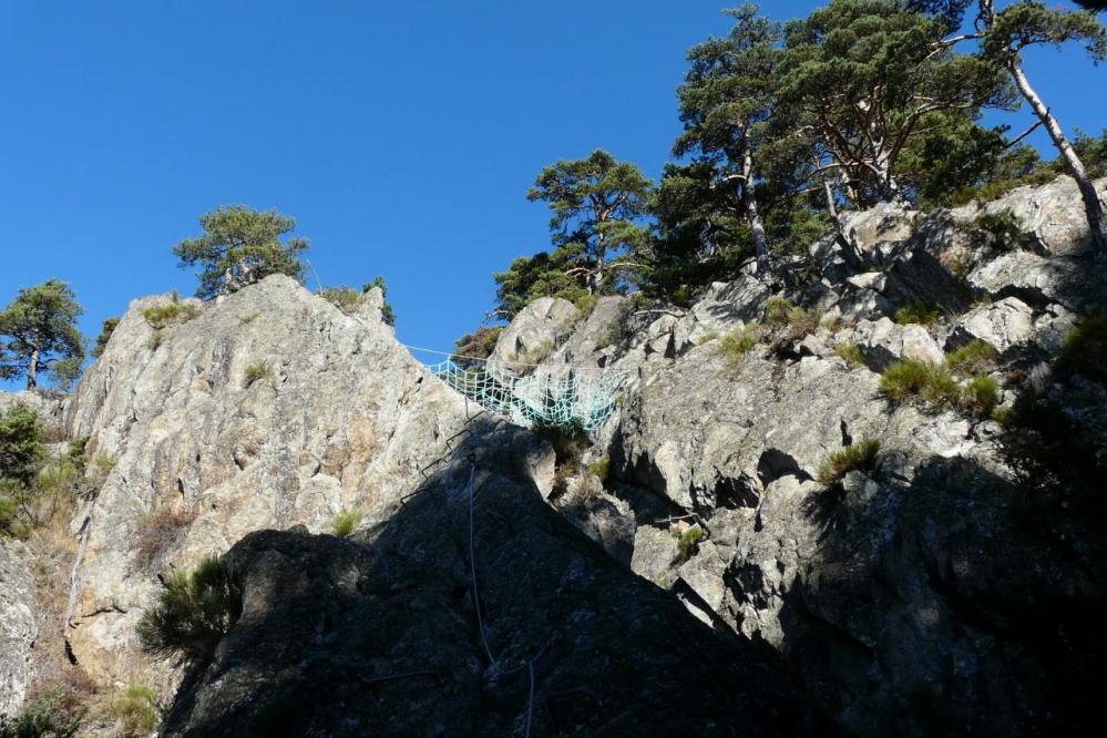 le haut du pilier de l' Echalette à la via des Juscles