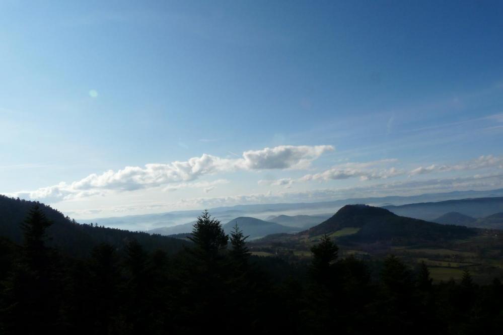 Vue apaisante sur le massif central