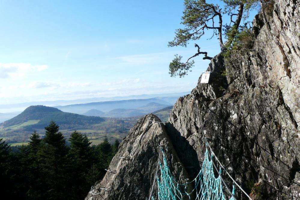 Vue superbe à la sortie ! Via des Juscles