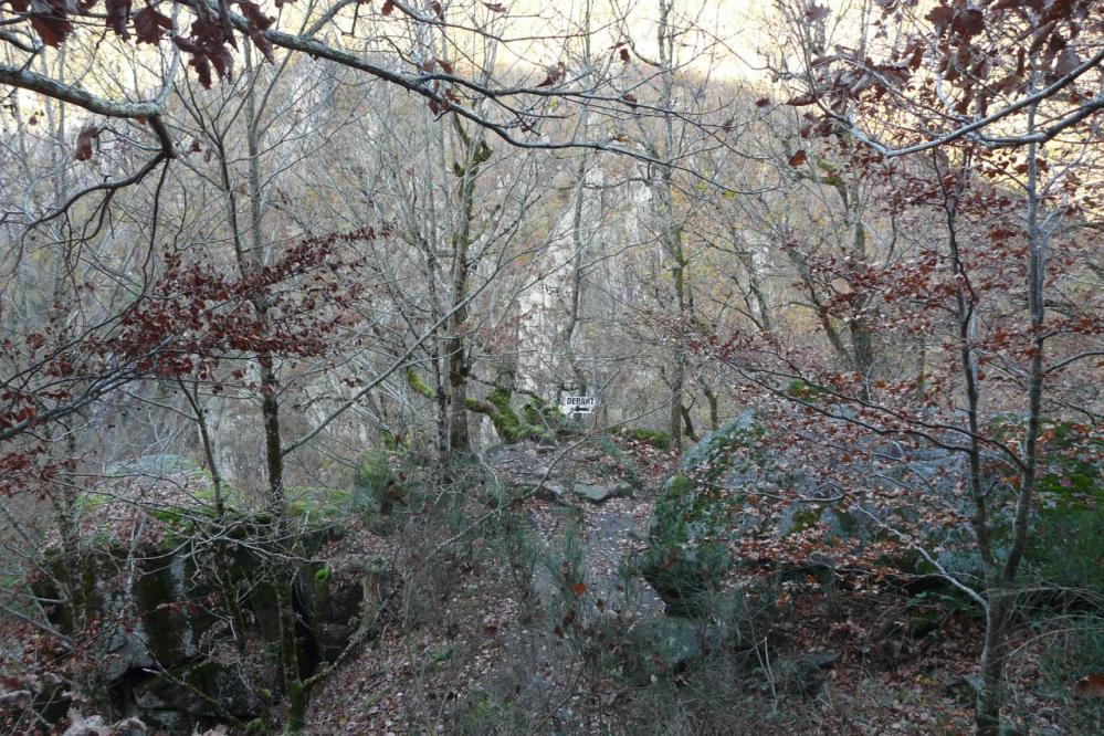 Le départ de la via des bois de Balthuergue