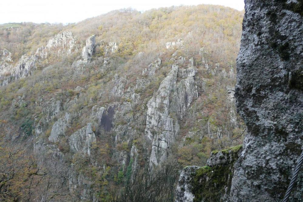 Le paysage des gorges de la Truyère (Ste geneviève sur Argence)