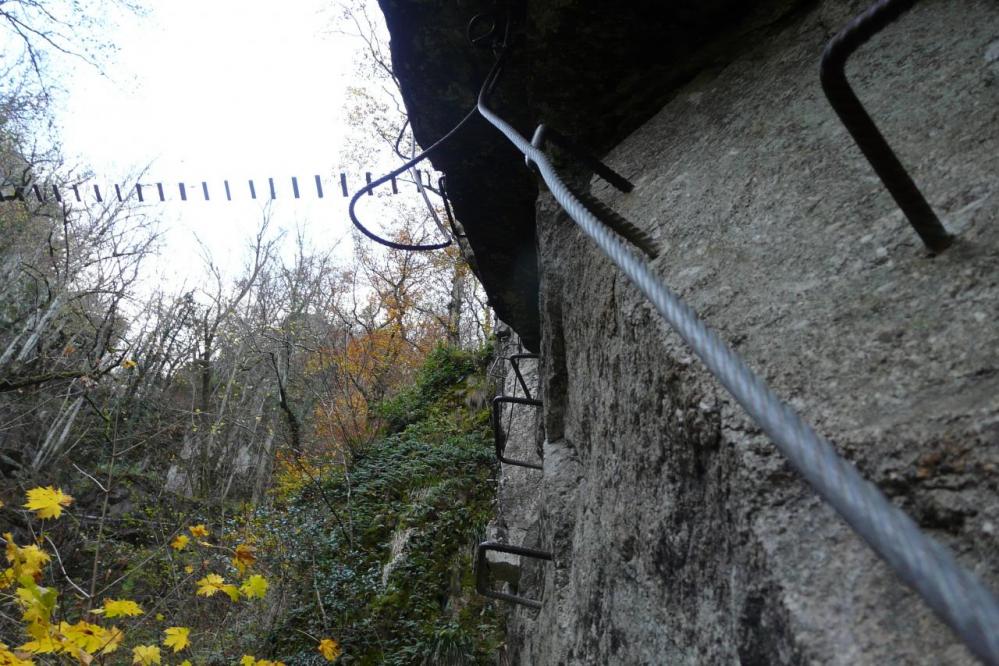 Le pont du frisson vu de dessous