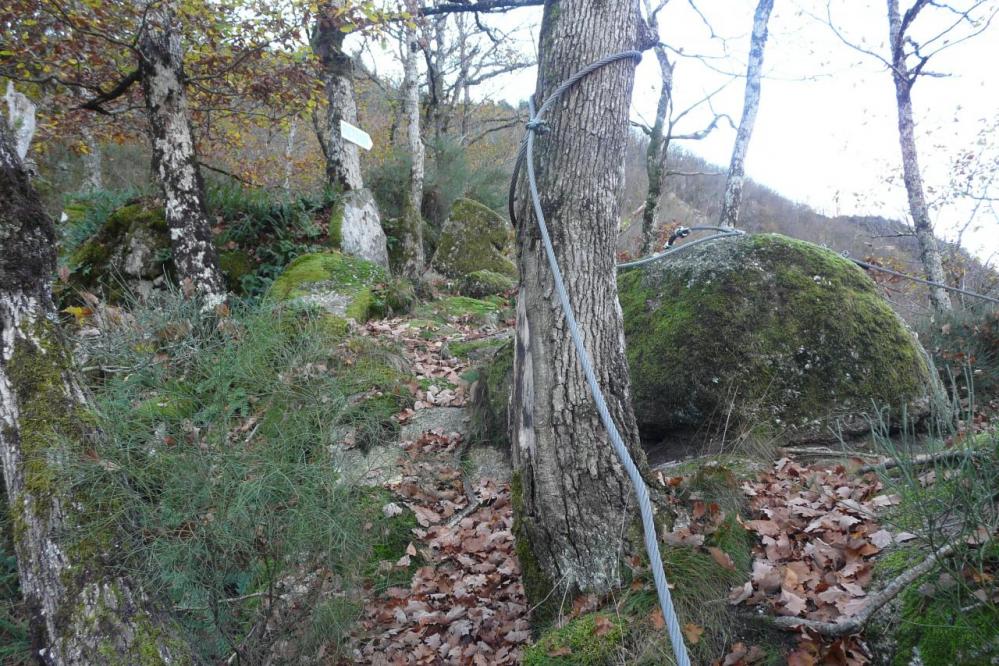 La sortie de la via des bois de Balthuergue