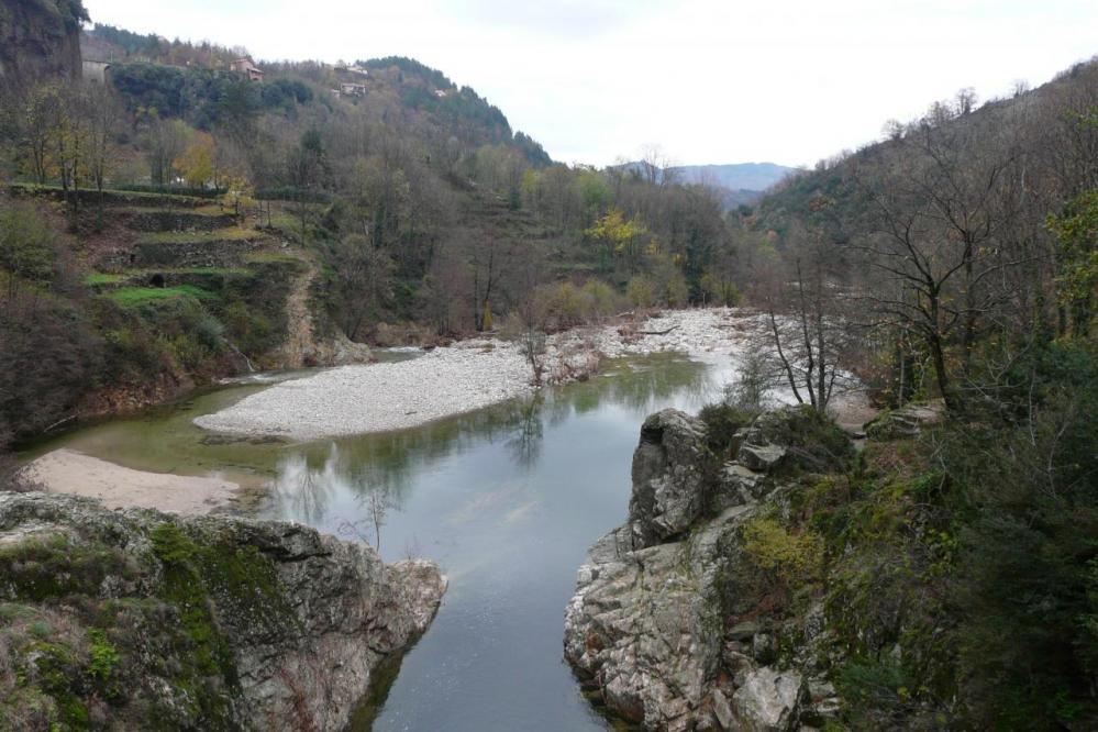 l' Ardèche en aval du pont du diable
