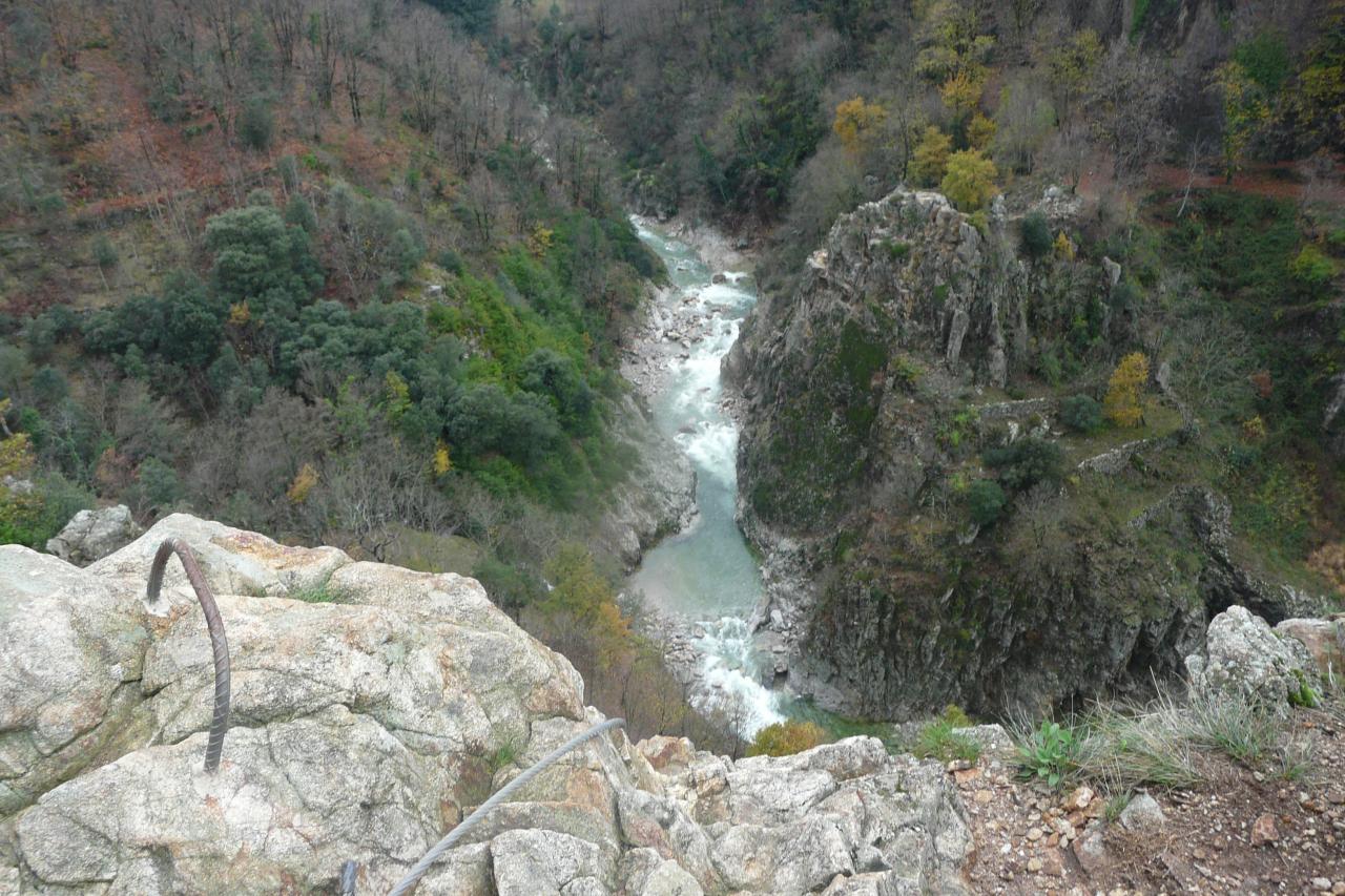 Via de Thueyts - la sortie de la via au belvèdère