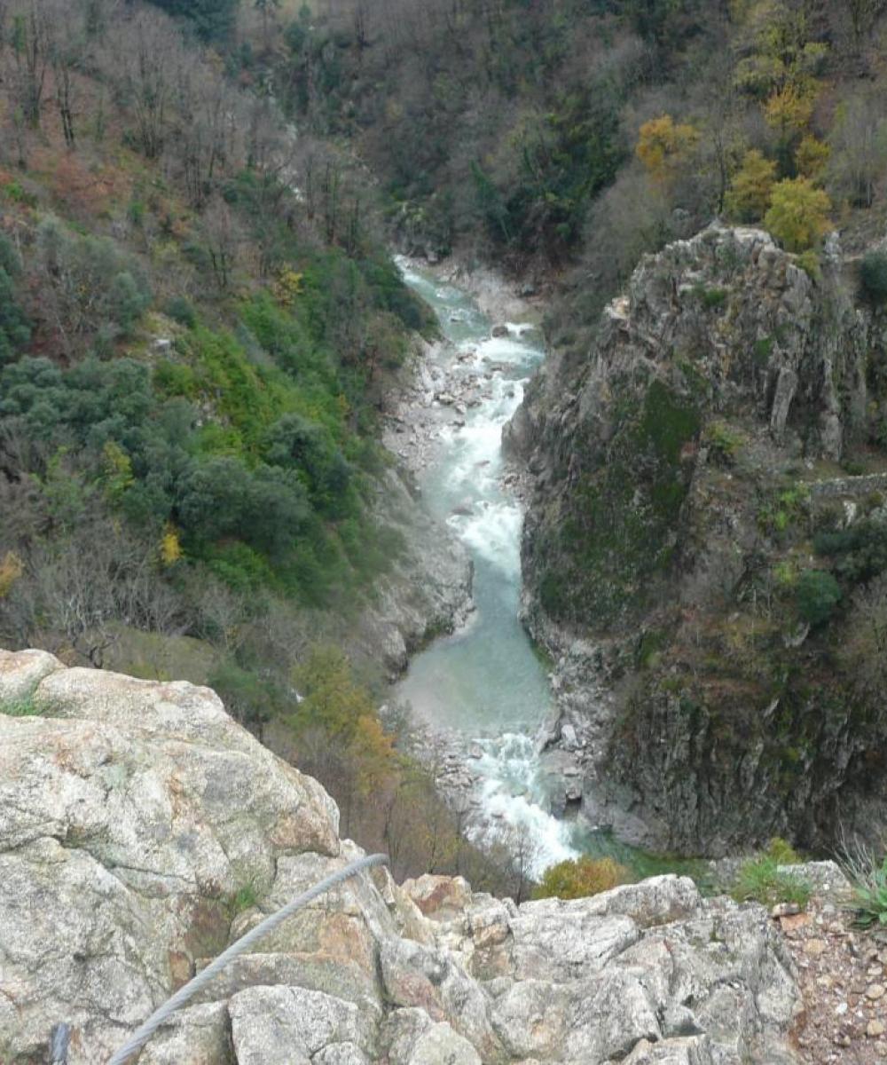 Via de Thueyts - la sortie de la via au belvèdère