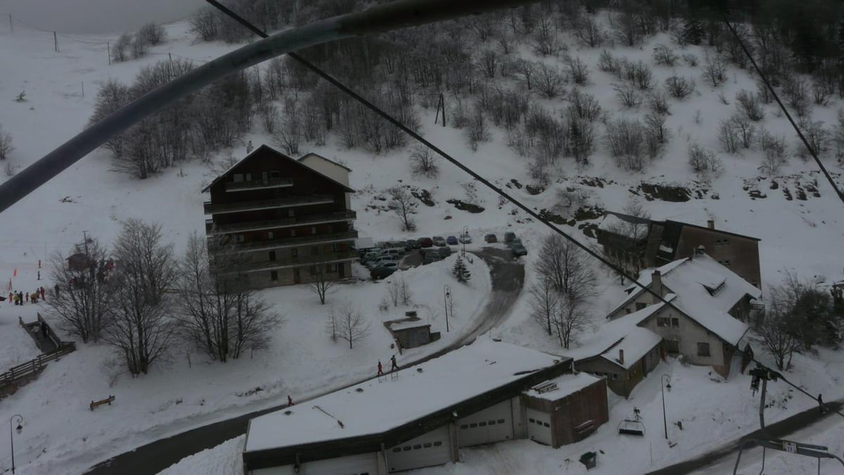 la station du col de Rousset vue du télésiège