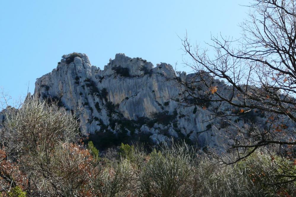 Rocher St Julien depuis le parking