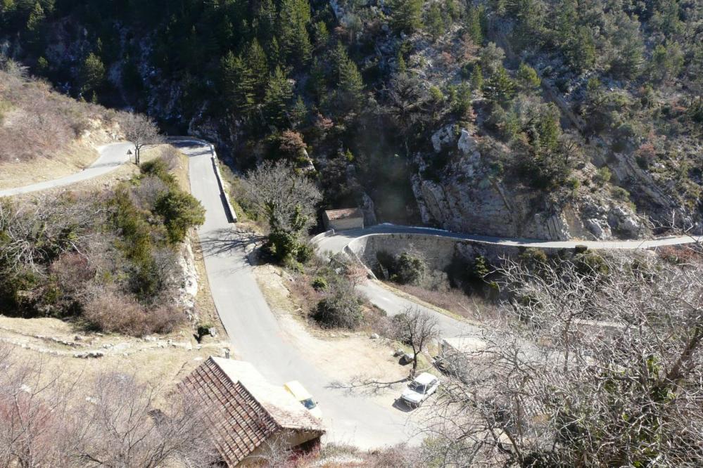 la route en descendant de Brantes