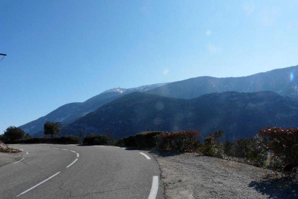 remontée vers St léger du Ventoux