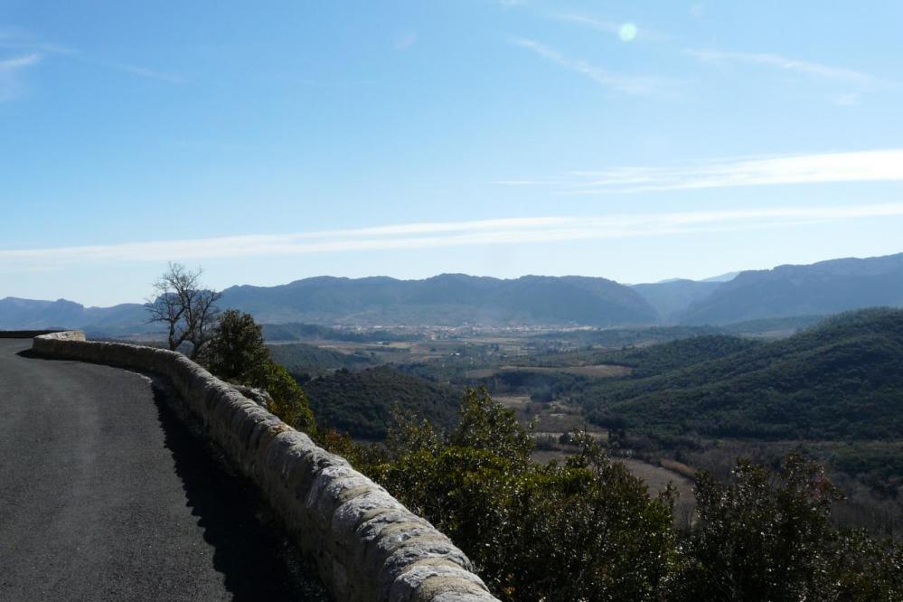 la descente vers St Paul de Fenouillet