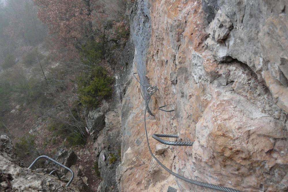 départ de la via de Liaucous vu du haut