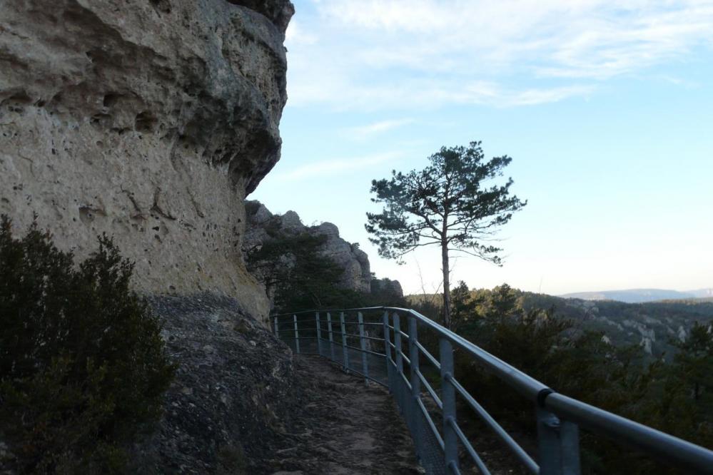 la corniche au chaos de Montpellier le vieux