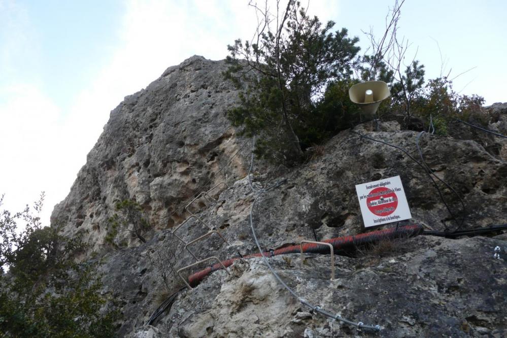 Départ de la via ferrata (via privée payante)