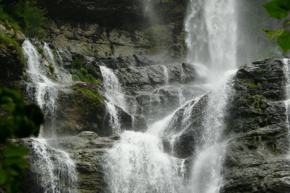 Les chutes de la cascade de la Charabotte	