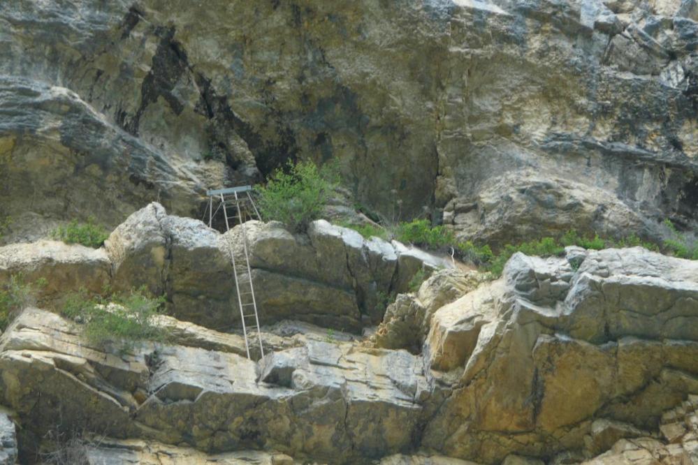 L' échelle de la via ferrata de la Charabotte