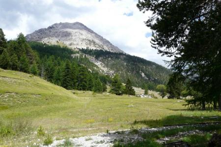 la piste d'arrivée au chalet des Acles