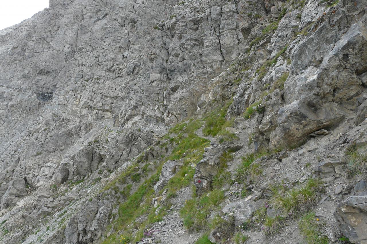 le début du chemin câblé (pointe de Charra)