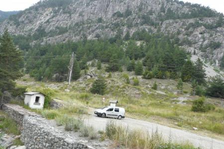 stationnement pian del colle via Rouas (Italie)