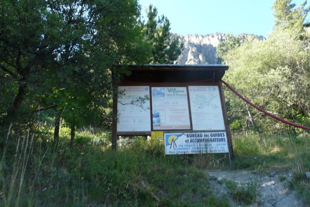 panneau d'info via de la croix de Toulouse à Briançon