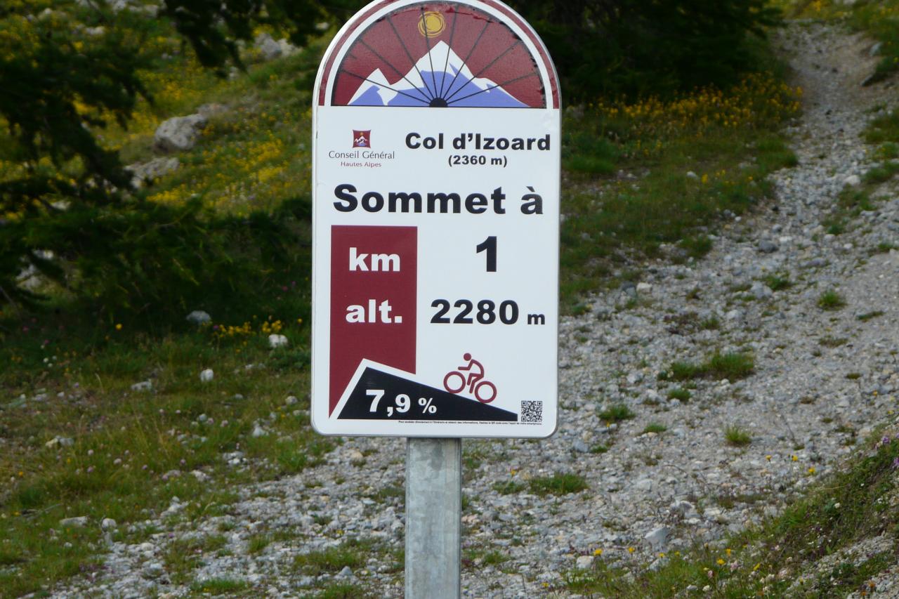 le col de l'Izoard se termine