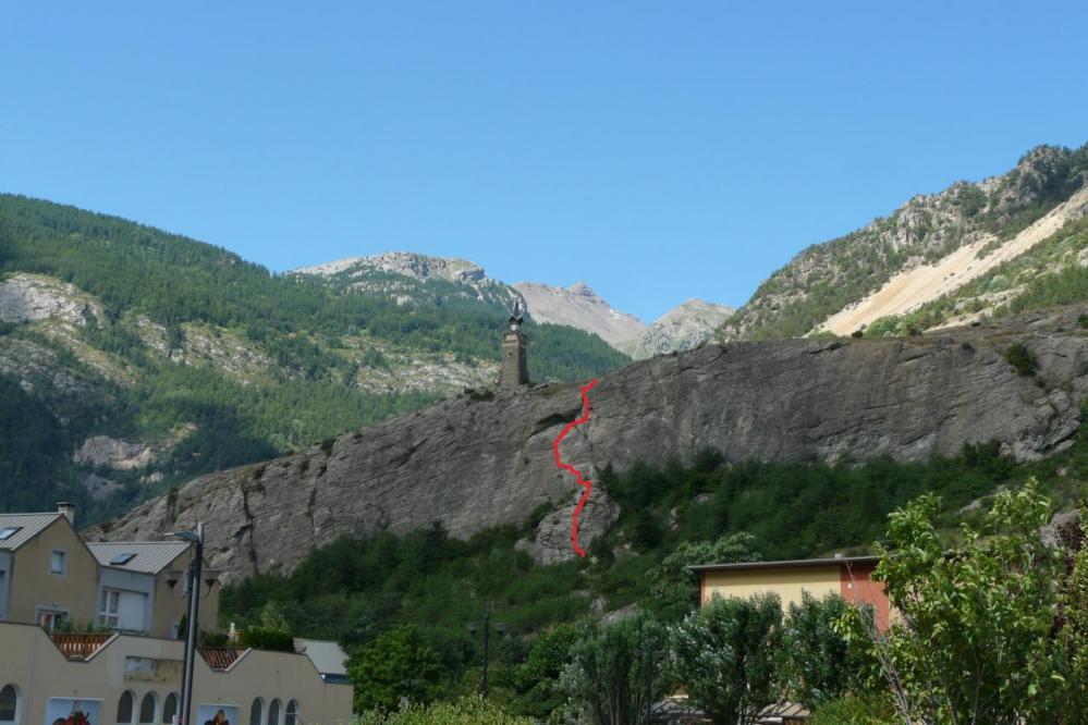 Itineraire via de l' Horloge à L' Argentière la Bessèe