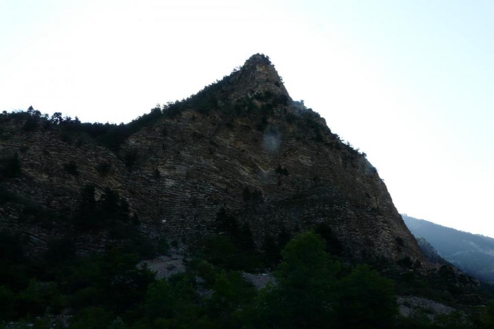 la falaise de Meïchira à Prads Haute Bléone