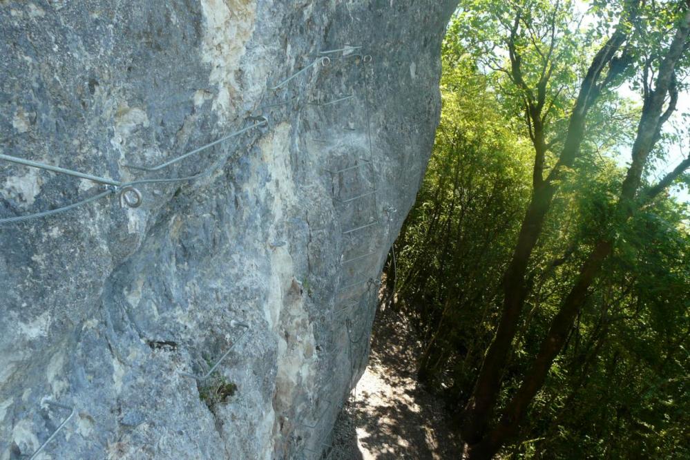 la première montée de la via du regardoir