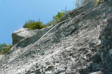 la première montée de la via du regardoir