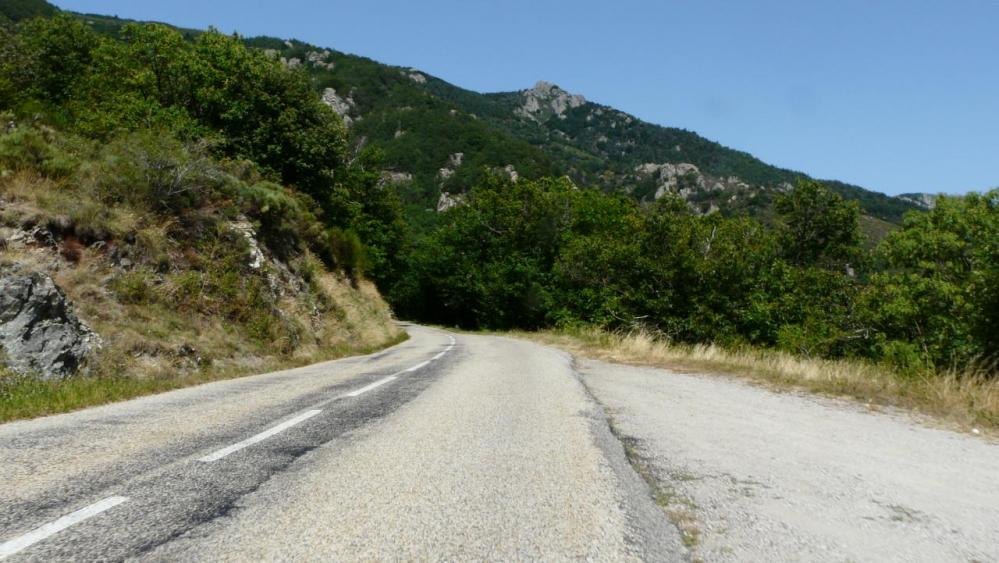 Dans le col de Meyrand, ça monte !