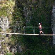 la passerelle de la via de Malzieu la Ville