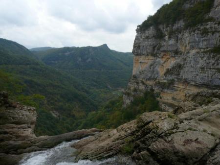 le haut de la cascade de Charabotte