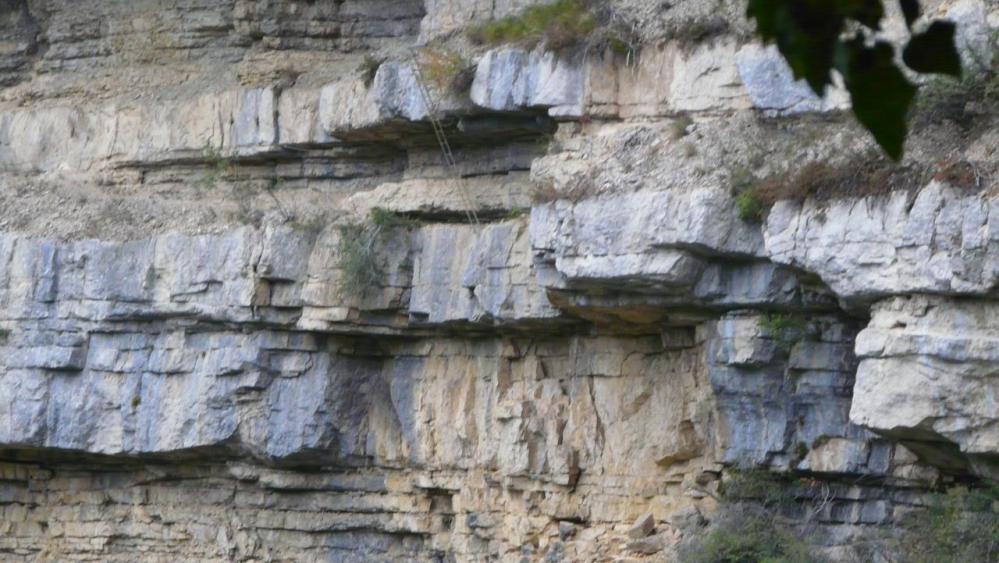 l' échelle de la via ferrata