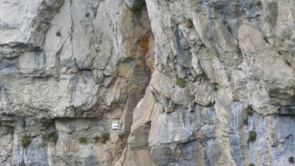 sortie de la via ferrata vers la trappe,du tunnel (Charabotte)