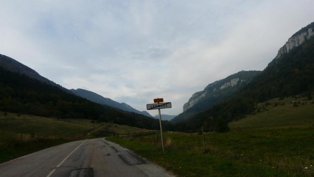 je quitte Leoncel pour St Jean en Royans