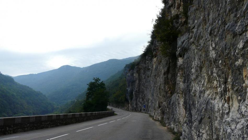 descente vers St Jean en Royans