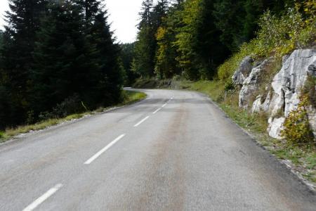 la montée juste avant le sommet du col