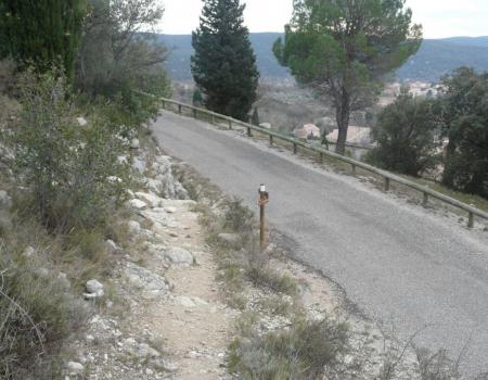 accès depuis la route (via du Thaurac)