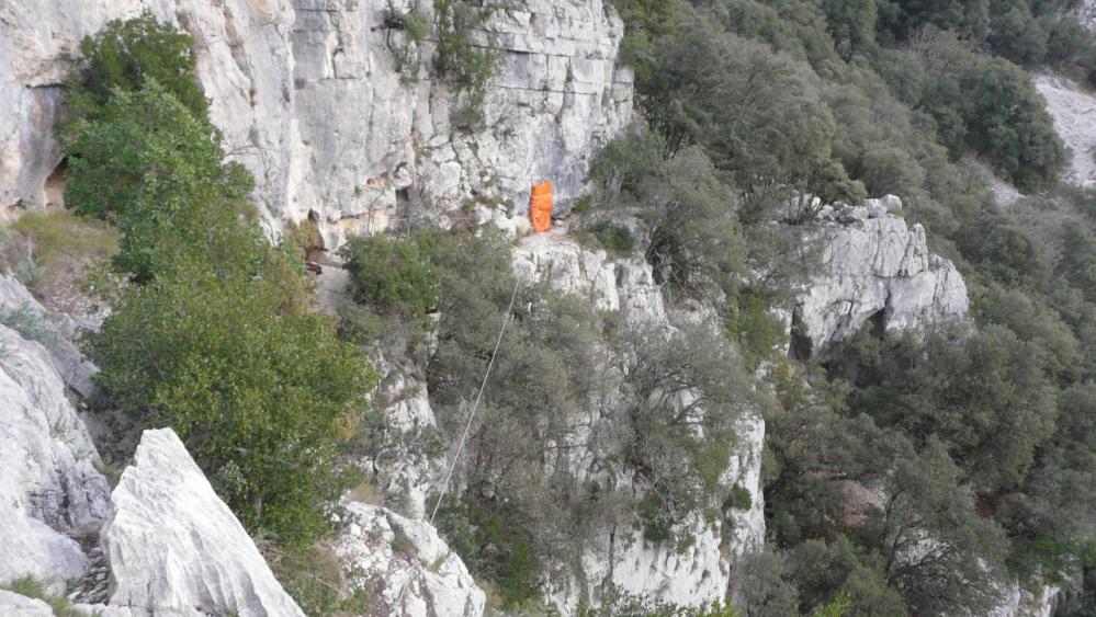 autre point de vue sur la tyrolienne du Thaurac