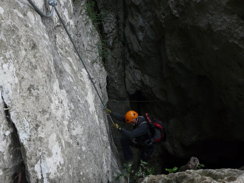 sortie de la baume du Tigre