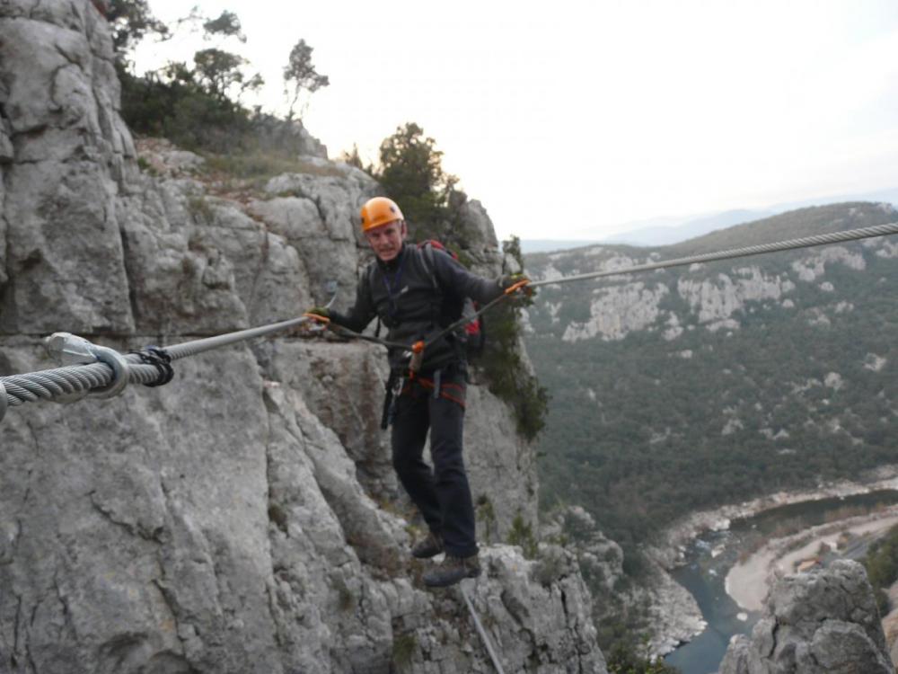 second pont de singe via du Thaurac