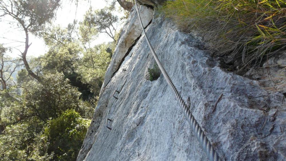 traversée du début de la via du gardon