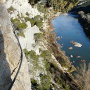 ambiance verticale à la via du gardon