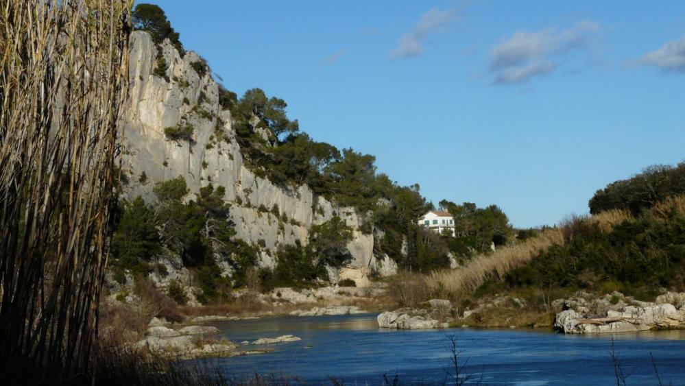 En bordure du gardon retour vers Collias