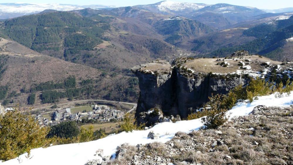 le pilier extrême de la via ferrata de Florac