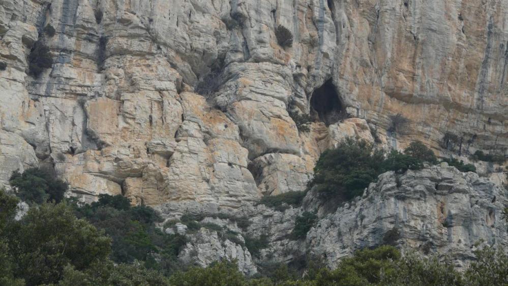 porche grotte à ne pas confondre avec la grotte de l' Hortus